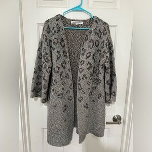 Cupcakes and Cashmere Long Cheetah Cardigan